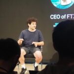 Sam Bankman-Fried em tribunal durante julgamento por fraude