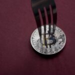 Representação gráfica da blockchain do Bitcoin com foco na proposta BIP 110.