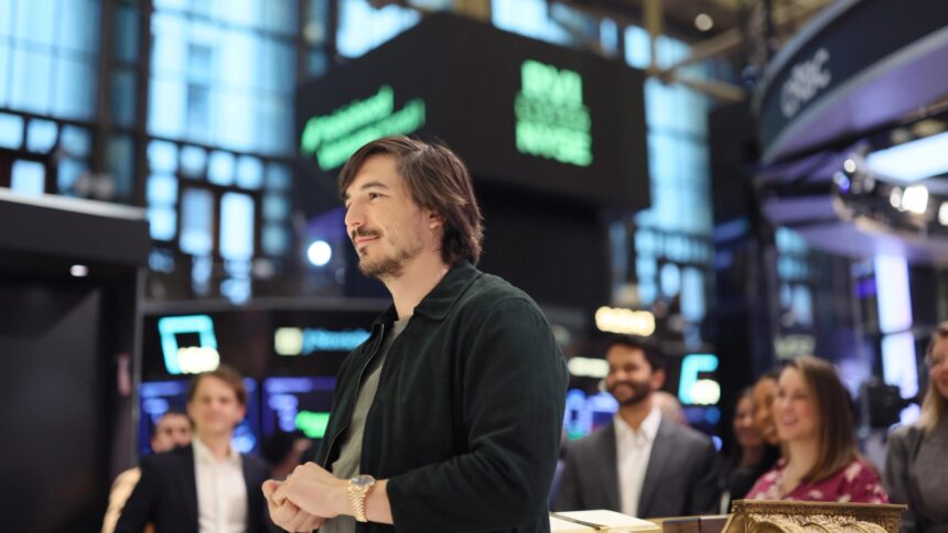 Gráfico mostrando crescimento dos ativos no Robinhood Chain