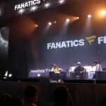 Logotipo da Fanatics com elementos de mercado financeiro