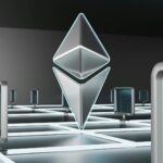 Logotipo da EthSystems com fundo tecnológico