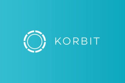 Logo da Korbit e Mirae Asset Group em destaque