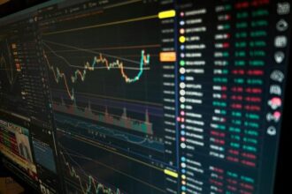 Gráfico mostrando a queda do Bitcoin devido à escalada entre EUA e Irã.