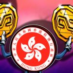 Logotipo da HashKey em fundo digital