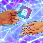 Logotipo da Aave com fundo digital representando ativos tokenizados