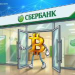 Sede do Sberbank na Rússia com destaque para criptomoedas
