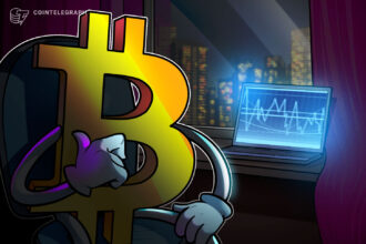 Gráfico de preços do Bitcoin e ouro com destaque para a queda recente