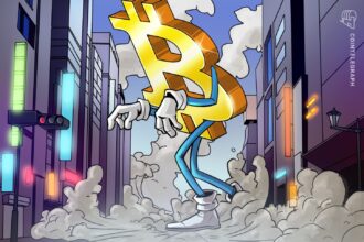Gráfico de preços do Bitcoin e petróleo com tendência de queda e alta respectivamente.