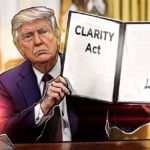 Donald Trump discursa sobre o CLARITY Act na Casa Branca