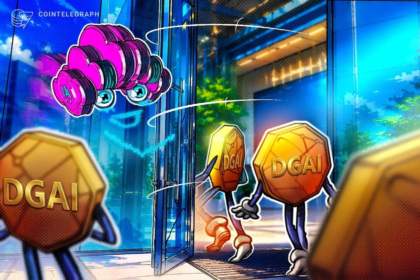 Token DGrid AI em destaque com gráfico de crescimento