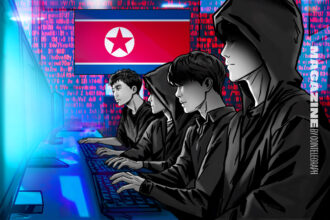 Profissionais de TI da Coreia do Norte em reunião virtual com startup de cripto falsa.