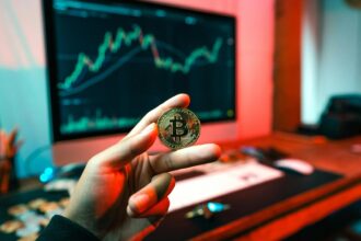 Representação gráfica de transações Bitcoin e tecnologia quântica