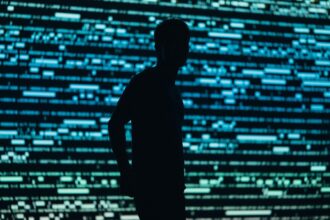 Representação gráfica do conceito de privacidade em criptomoedas