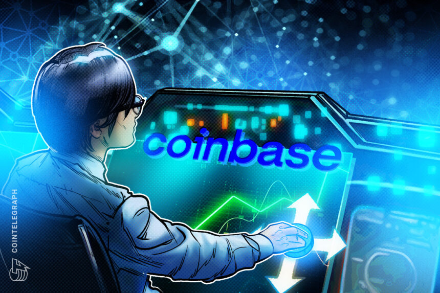 Logotipo da Coinbase com fundo azul