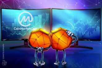 Logotipo da CoinMarketCap e CoinGlass em destaque