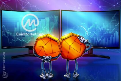 Logotipo da CoinMarketCap e CoinGlass em destaque