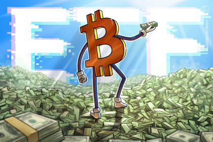 Gráfico de desempenho dos ETFs de Bitcoin em agosto de 2026