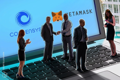 Logos da MetaMask e Consensys em destaque