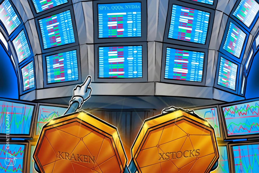 Ilustração de ações tokenizadas e ETFs na plataforma Kraken