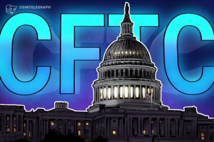 Logo da CFTC sobre fundo de gráficos financeiros