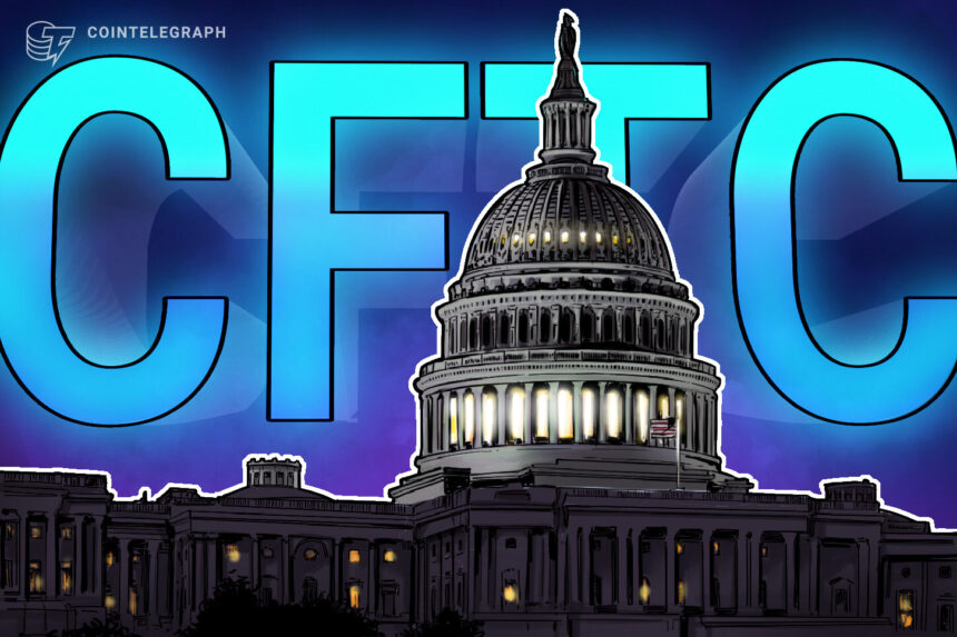 Logo da CFTC sobre fundo de gráficos financeiros