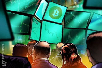 Gráfico mostrando a recuperação das ações de criptomoedas