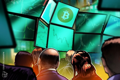Gráfico mostrando a recuperação das ações de criptomoedas