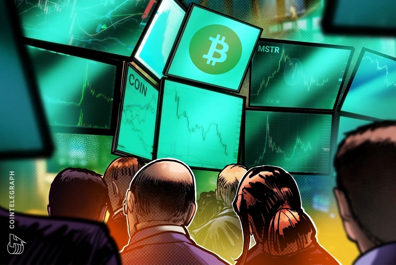 Gráfico mostrando a recuperação das ações de criptomoedas