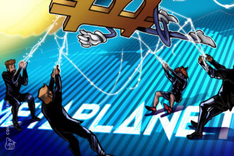 Logos das empresas VanEck e Metaplanet em destaque