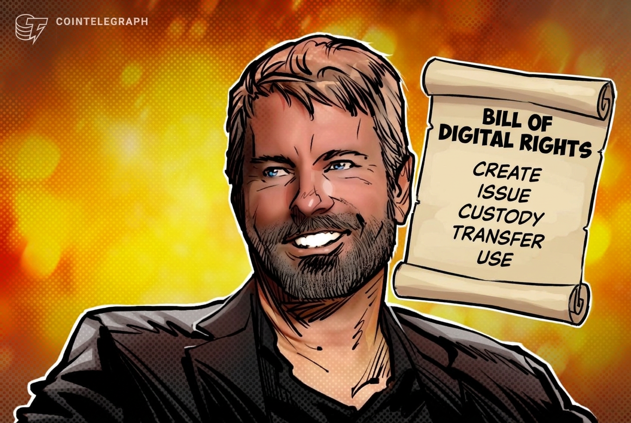 Michael Saylor discute direitos digitais para a economia do futuro