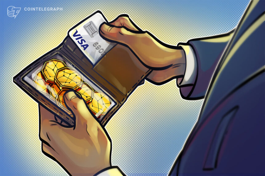 Cartão de stablecoin da Visa em destaque