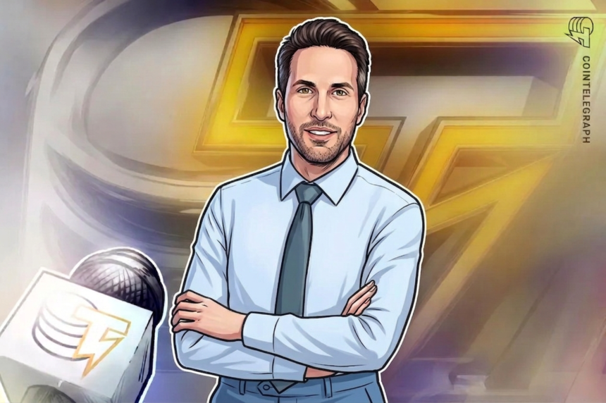 Kyle Samani discute previsões sobre Solana e Ethereum em evento de criptomoedas.
