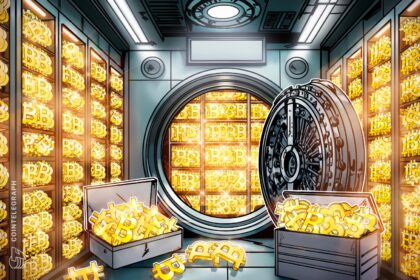 Logotipo da Strive e gráfico de Bitcoin em ascensão