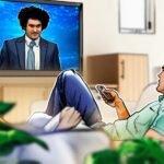 Sam Bankman-Fried e Anthony Boyle em contexto de série da Netflix