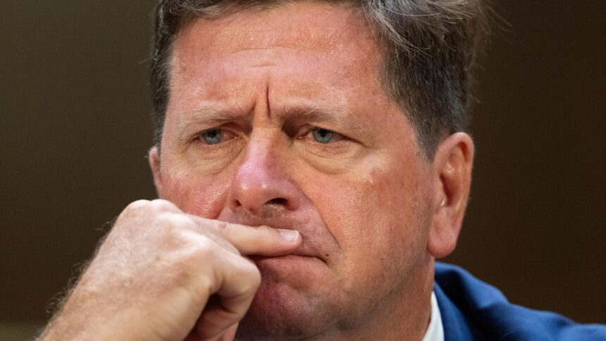 Jay Clayton, ex-presidente da SEC, em evento sobre regulação financeira