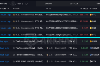 Movimentação de criptomoedas pelo governo dos EUA