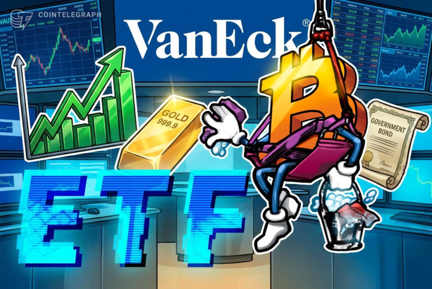 Imagem ilustrativa do ETF da VanEck com Bitcoin e ações
