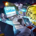 Logotipo da Coinbase em destaque