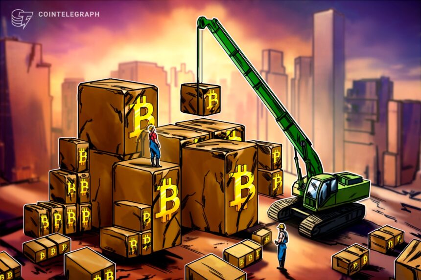 Logo da Metaplanet com fundo gráfico de Bitcoin
