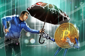 Logotipo da Meanwhile, insurtech de Bitcoin que arrecadou fundos recentemente.