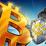Representação gráfica do Bitcoin e notícias sobre segurança em exchanges