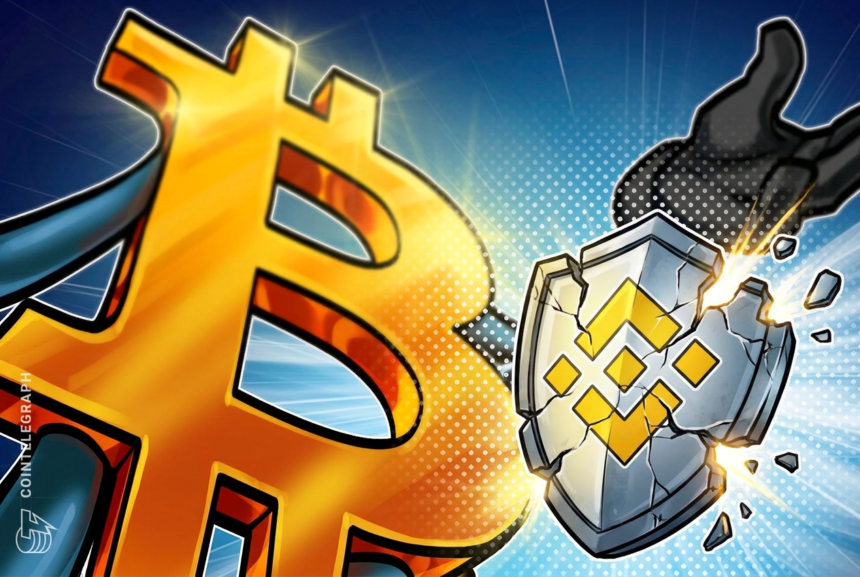 Representação gráfica do Bitcoin e notícias sobre segurança em exchanges