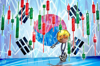 Gráfico de queda nos lucros de exchanges de criptomoedas